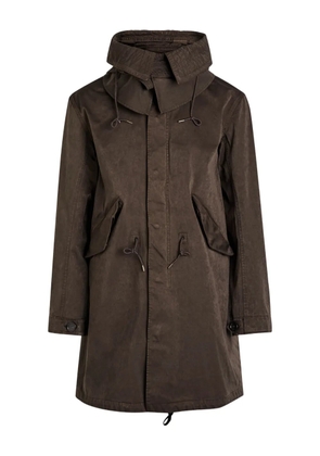 Ten C hooded parka - Brown