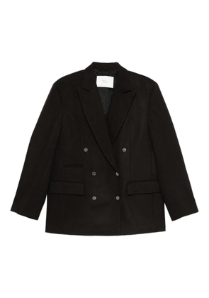Tela double-breasted blazer - Black