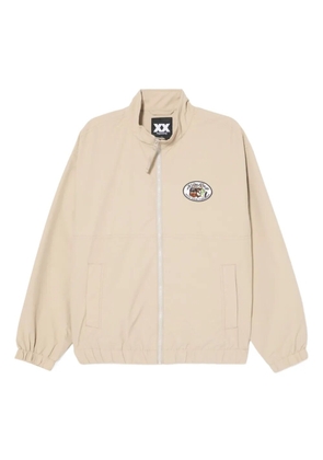 FINGERCROXX logo-patched jacket - Neutrals