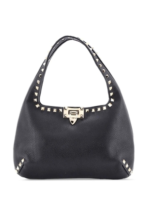 Valentino Garavani Pre-Owned rockstud flip lock leather small bag - Black