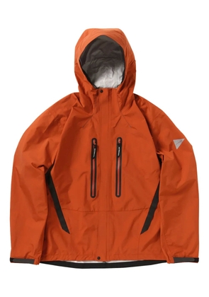 and Wander reflective stitching hooded jacket - Orange