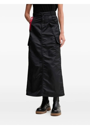 Alpha Industries cargo-pocket maxi skirt - Black