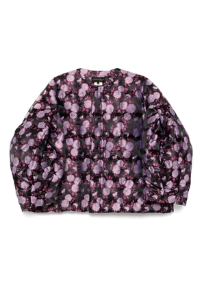 Comme Des Garçons floral detail puffer jacket - Black