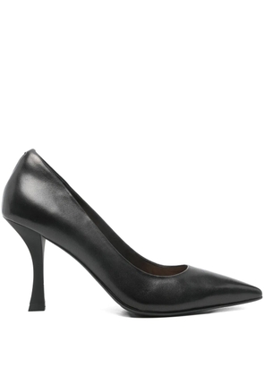 Marc Ellis pointed leather heeled pumps - Black
