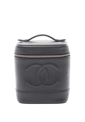 CHANEL Pre-Owned 2002-2003 Coco-mark vanity bag - Black