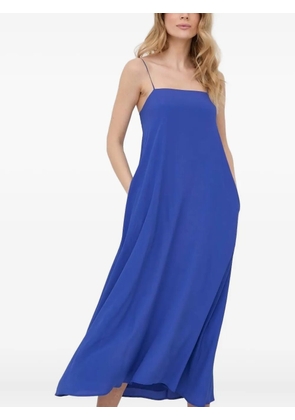 Liviana Conti square-neck midi dress - Blue