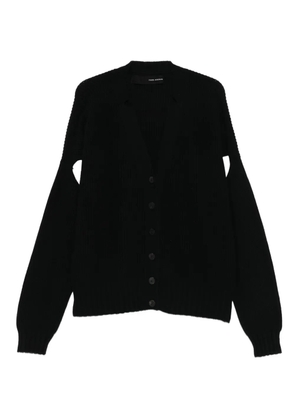 Isabel Benenato button-front armholes-detailing cardigan - Black