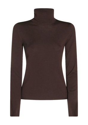 Zanone turtleneck long-sleeve sweater - Brown