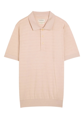 Oliver Spencer Glendale buttoned short-sleeve polo shirt - Neutrals