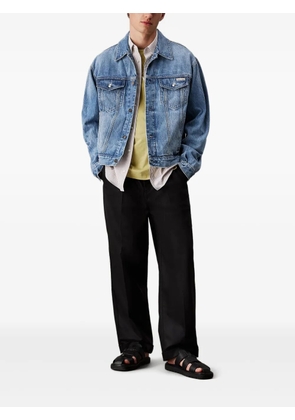 Calvin Klein logo-patch denim jacket - Blue