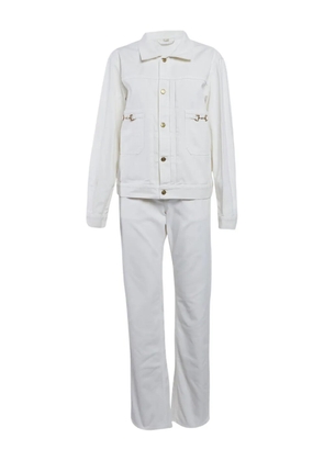 Gucci Pre-Owned buttoned denim set - White