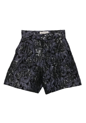 Gemy Maalouf floral-pattern shorts - Blue