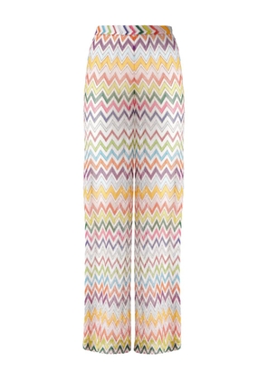 Missoni Zigzag-pattern trousers - White