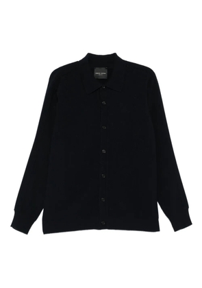 Roberto Collina button-up merino cardigan - Blue