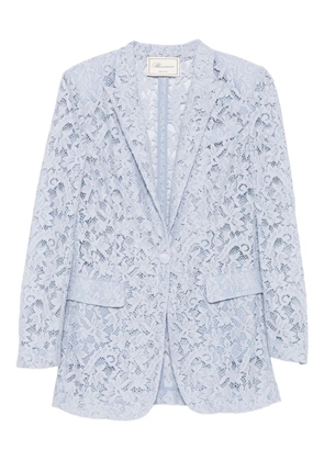 Blumarine lace single-breasted blazer - Blue