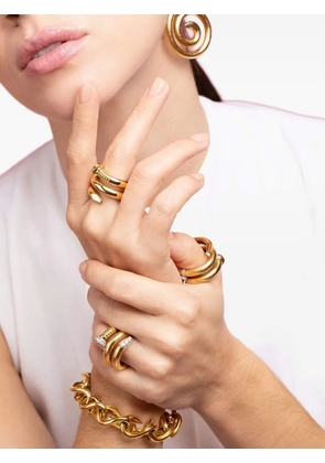 David Webb 18K yellow gold Nail ring