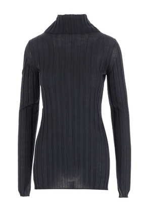 Carven ribbed turtleneck sweater - Blue