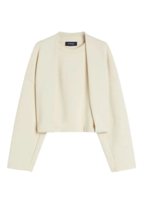 Sportmax double layered sweater - Neutrals