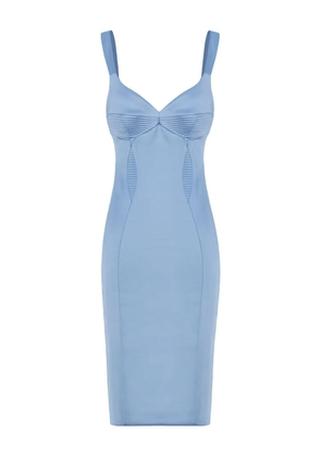 Murmur Haze v-neck dress - Blue