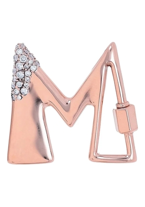 Marla Aaron 14K rose gold diamond pendant - Pink