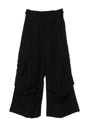 Isabel Benenato cargo cropped trousers - Black