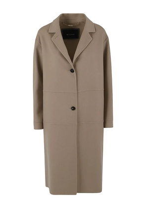 Kiton button-fastening cashmere coat - Neutrals