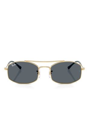Ray-Ban oval-frame sunglasses - Gold