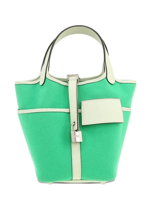 Hermès Pre-Owned 2023 Picotin canvas bucket bag - Green