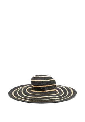 Maison Michel wide-brim sun hat - Black