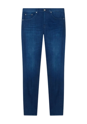 DONDUP logo-patch trousers - Blue
