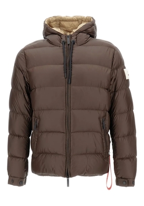 AFTER LABEL hooded puffer jacket - Brown