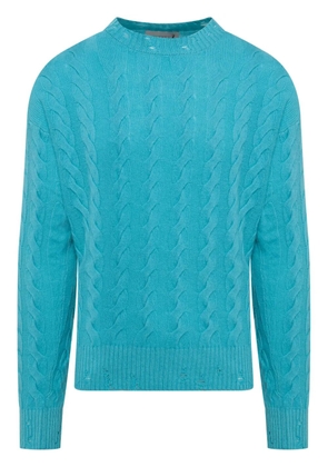 Laneus cable-knit jumper - Blue