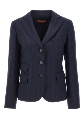 Max Mara pinstripe button blazer - Blue
