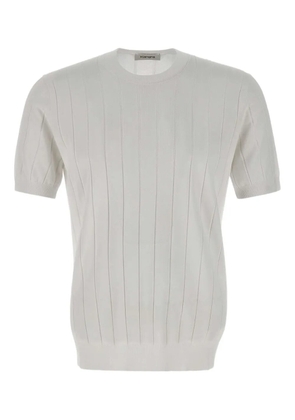 Kangra ribbed short-sleeve T-shirt - White