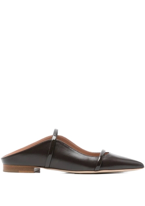 Malone Souliers Maureen leather flat mules - Brown