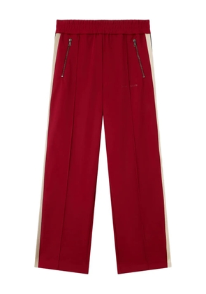 Palm Angels zip-up side-stripe track pants - Red