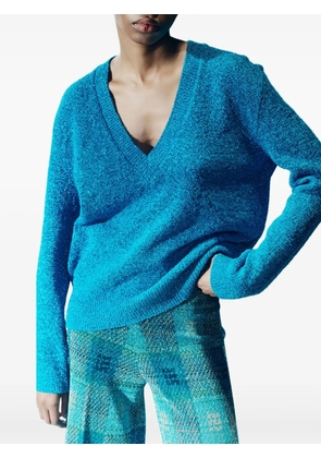 Circus Hotel V-neck jumper - Blue