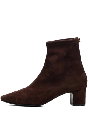 Poche Paris suede ankle boots - Brown