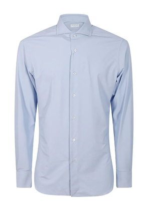 Xacus long-sleeve button-fastening shirt - Blue