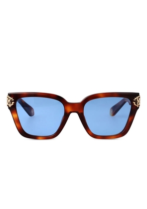 Roberto Cavalli logo-plaque sunglasses - Brown