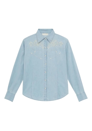 MAISON HOTEL Embroidered shirt - Blue