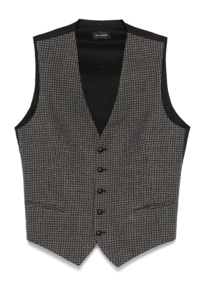 Tagliatore cotton waistcoat - Black