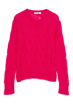 Gimaguas cable-knit crew-neck sweater - Red