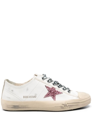 Golden Goose V-Star distressed sneakers - White