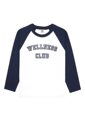 Sporty & Rich Wellness Club three-quarter-sleeve top - Blue