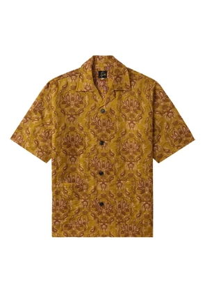 Needles floral-damask shirt - Yellow