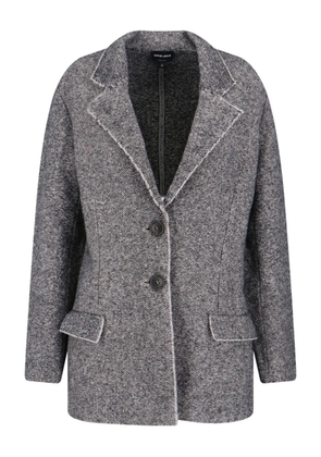 Giorgio Armani button single-breasted blazer - Grey