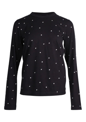 Comme Des Garçons Pre-Owned polka-dot cotton top - Black
