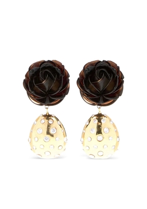 Magda Butrym rose earrings - Gold