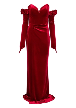 CRISTALLINI Brigitte maxi dress - Red